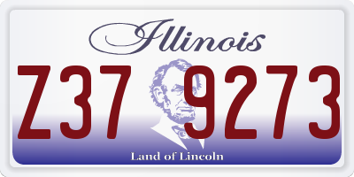 IL license plate Z379273