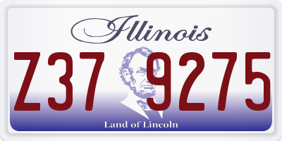 IL license plate Z379275