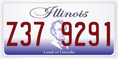 IL license plate Z379291