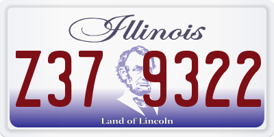 IL license plate Z379322