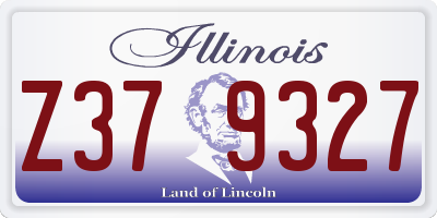 IL license plate Z379327