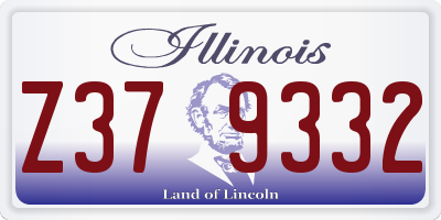 IL license plate Z379332