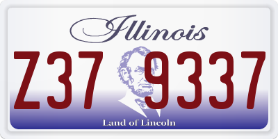 IL license plate Z379337