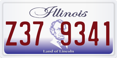 IL license plate Z379341