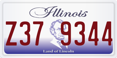 IL license plate Z379344