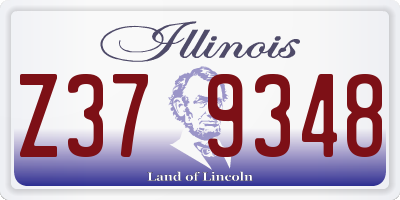 IL license plate Z379348