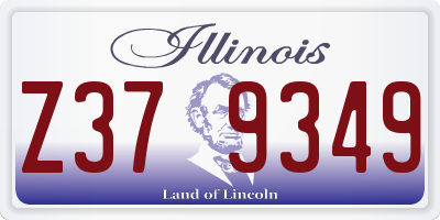 IL license plate Z379349
