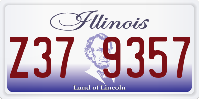 IL license plate Z379357
