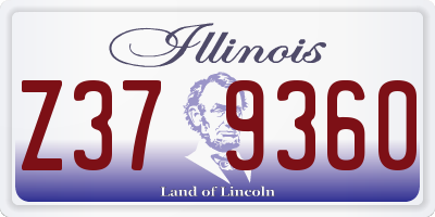 IL license plate Z379360