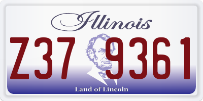 IL license plate Z379361