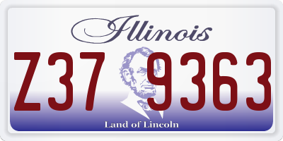 IL license plate Z379363