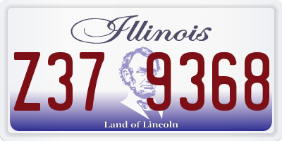 IL license plate Z379368