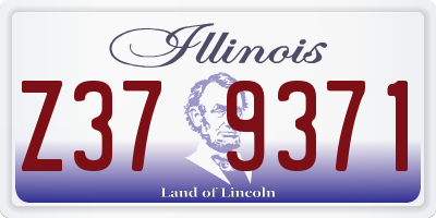 IL license plate Z379371