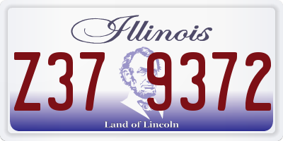 IL license plate Z379372