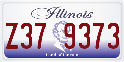 IL license plate Z379373