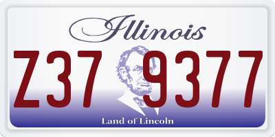IL license plate Z379377