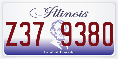 IL license plate Z379380