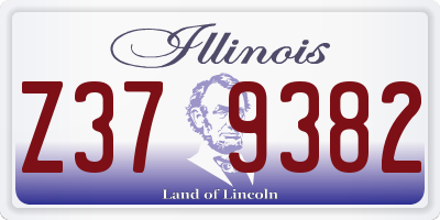 IL license plate Z379382