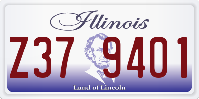 IL license plate Z379401