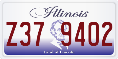 IL license plate Z379402