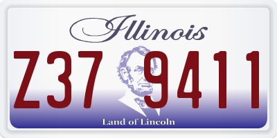 IL license plate Z379411