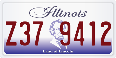 IL license plate Z379412
