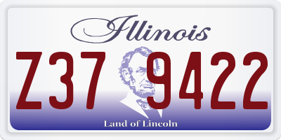 IL license plate Z379422
