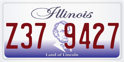 IL license plate Z379427