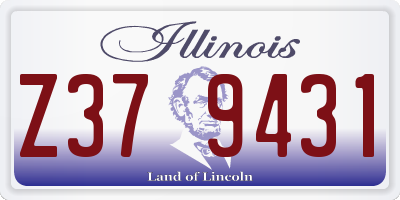IL license plate Z379431