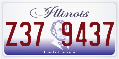 IL license plate Z379437