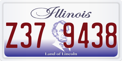 IL license plate Z379438