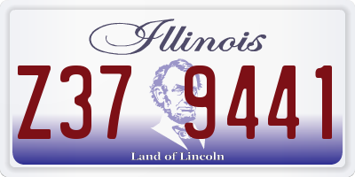 IL license plate Z379441