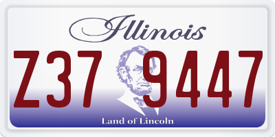 IL license plate Z379447