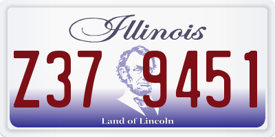 IL license plate Z379451