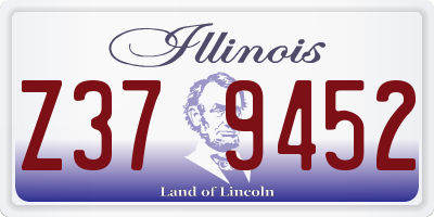 IL license plate Z379452