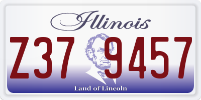 IL license plate Z379457