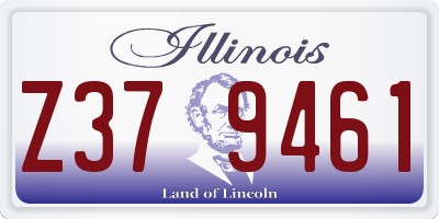 IL license plate Z379461