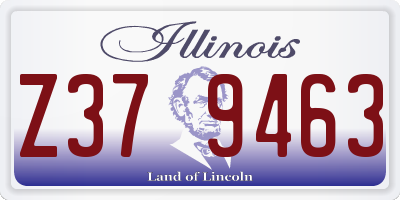 IL license plate Z379463