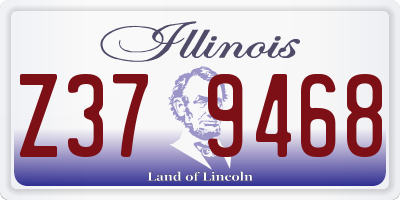 IL license plate Z379468