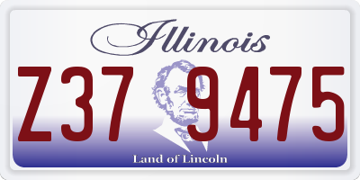 IL license plate Z379475
