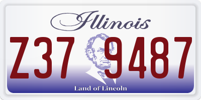 IL license plate Z379487