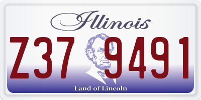 IL license plate Z379491
