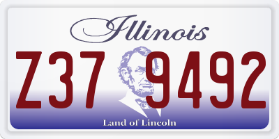 IL license plate Z379492