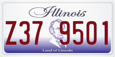 IL license plate Z379501