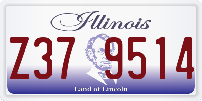 IL license plate Z379514