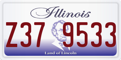 IL license plate Z379533