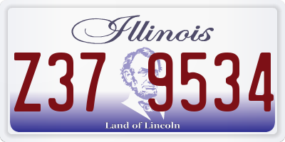 IL license plate Z379534