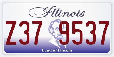 IL license plate Z379537
