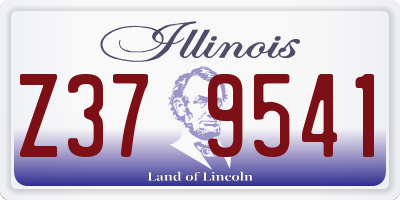 IL license plate Z379541