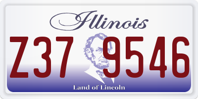 IL license plate Z379546